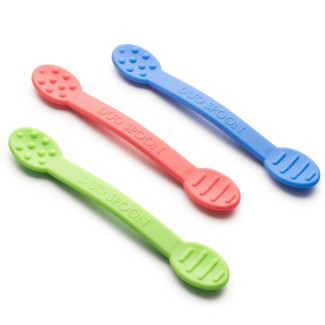 Duo Spoon 3-Pack - Pink, Blue, Green 