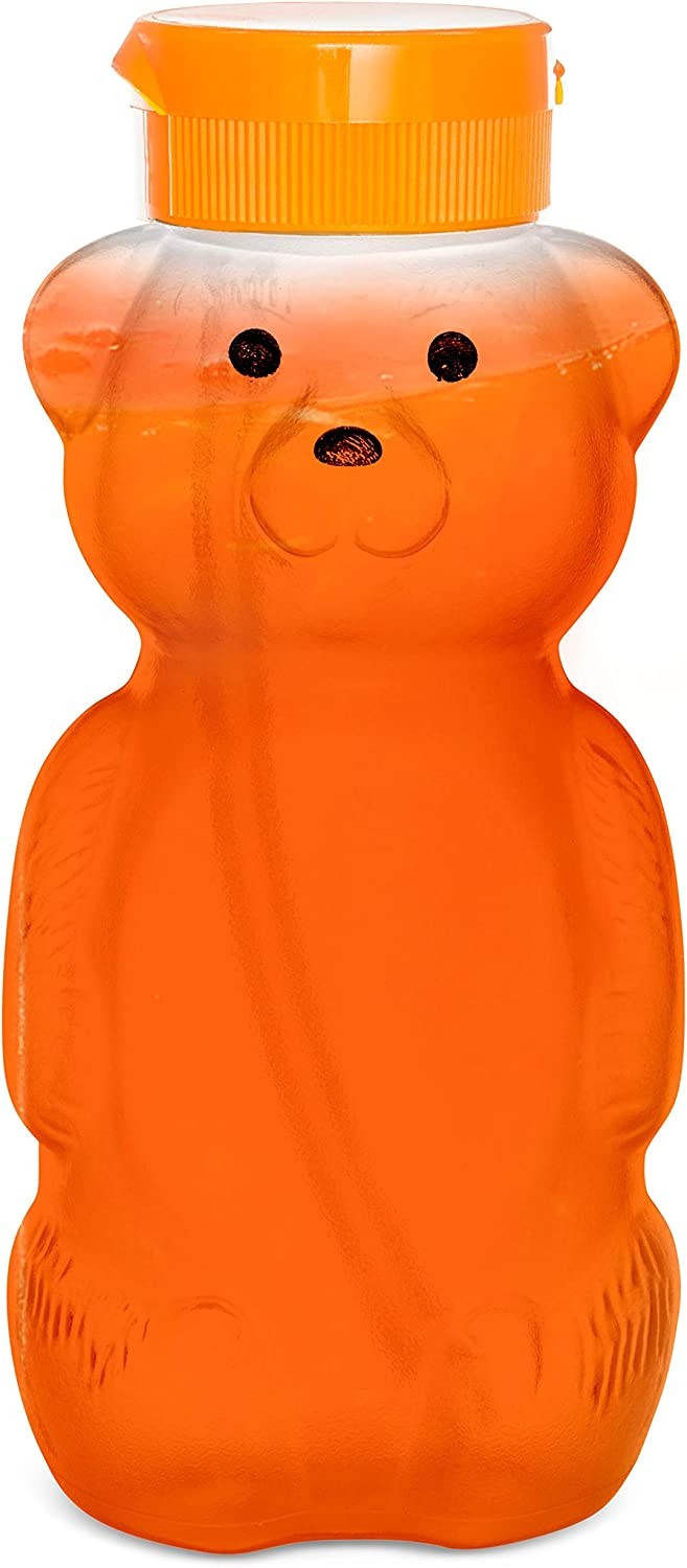 Special Supplies Juice Bear Bottle Drinking Cup with Long Straws, 3 Pack, Squeezable Therapy and Special Needs Assistive Drink Containers, Spill Proof