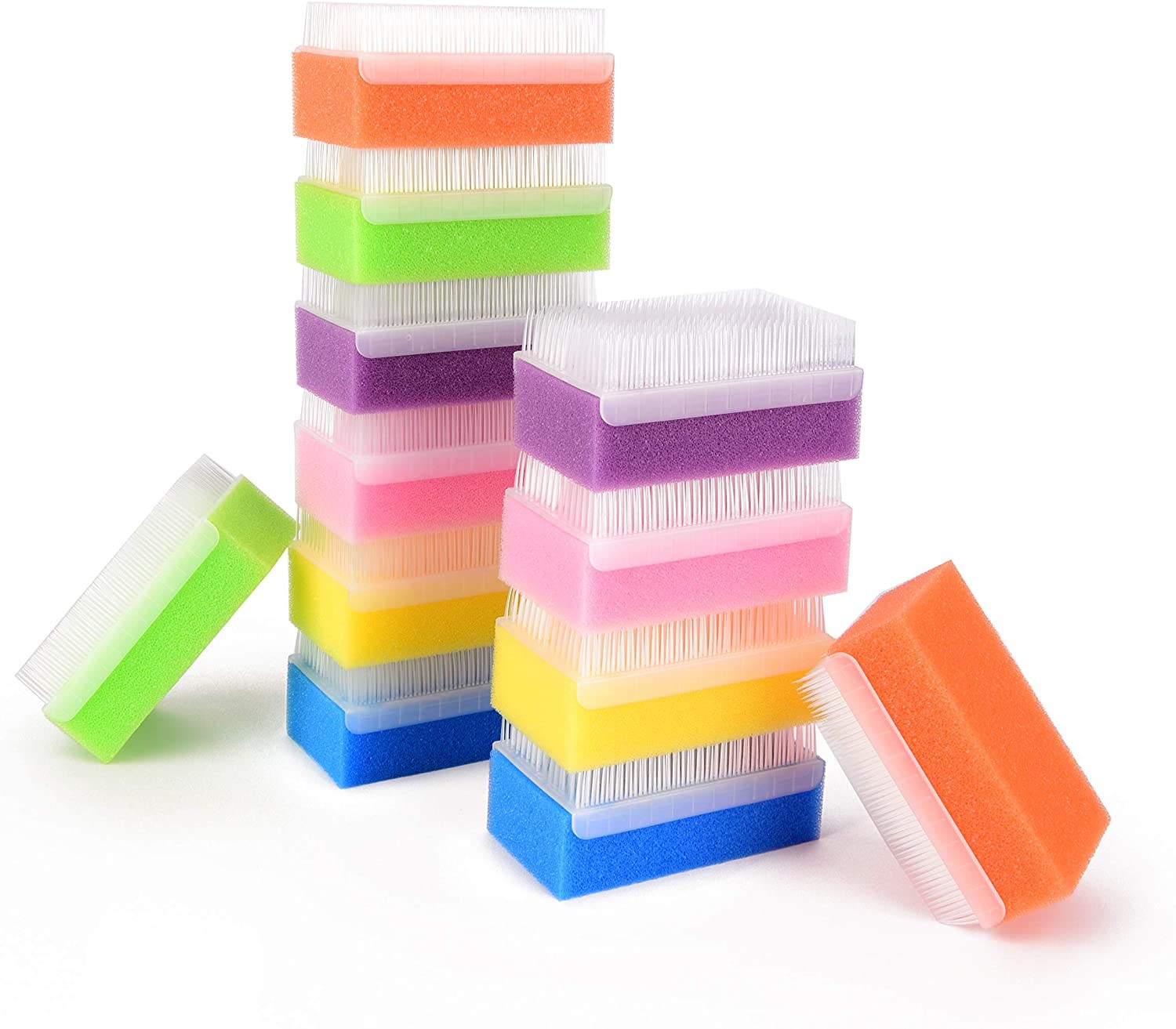 Baby Bath Sponge (12-Pack) Soft Foam Scrubber with Cradle Cap